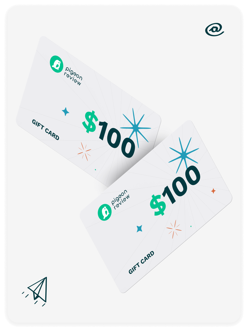 image of the pigeon review gift card worth 100$