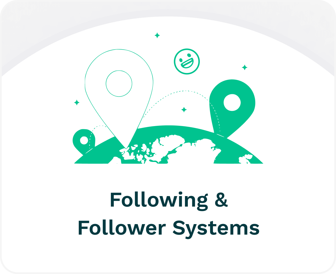an image of the upcoming following and followers system feature